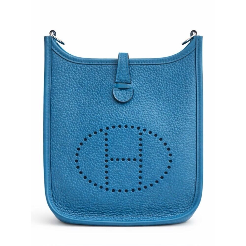 Hermès Evelyne TPM Mini Bleu Zanzibar NEW Full Set Crossbody